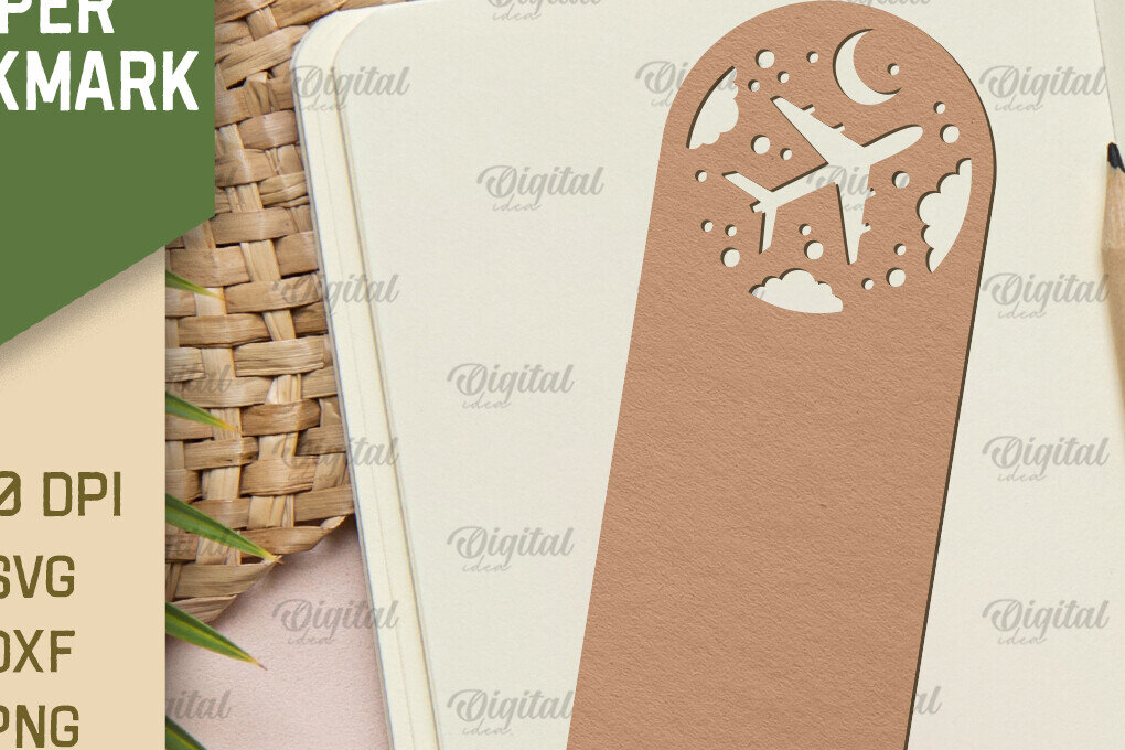 Σετ των 2 Intra απο ξύλο plywood 3mm-4mm πάχος - Χαρτί φαντασίας σελιδοδείκτης Χαρτί κοπής Δίασταση 5x20 cm INTRAFABR-91351043