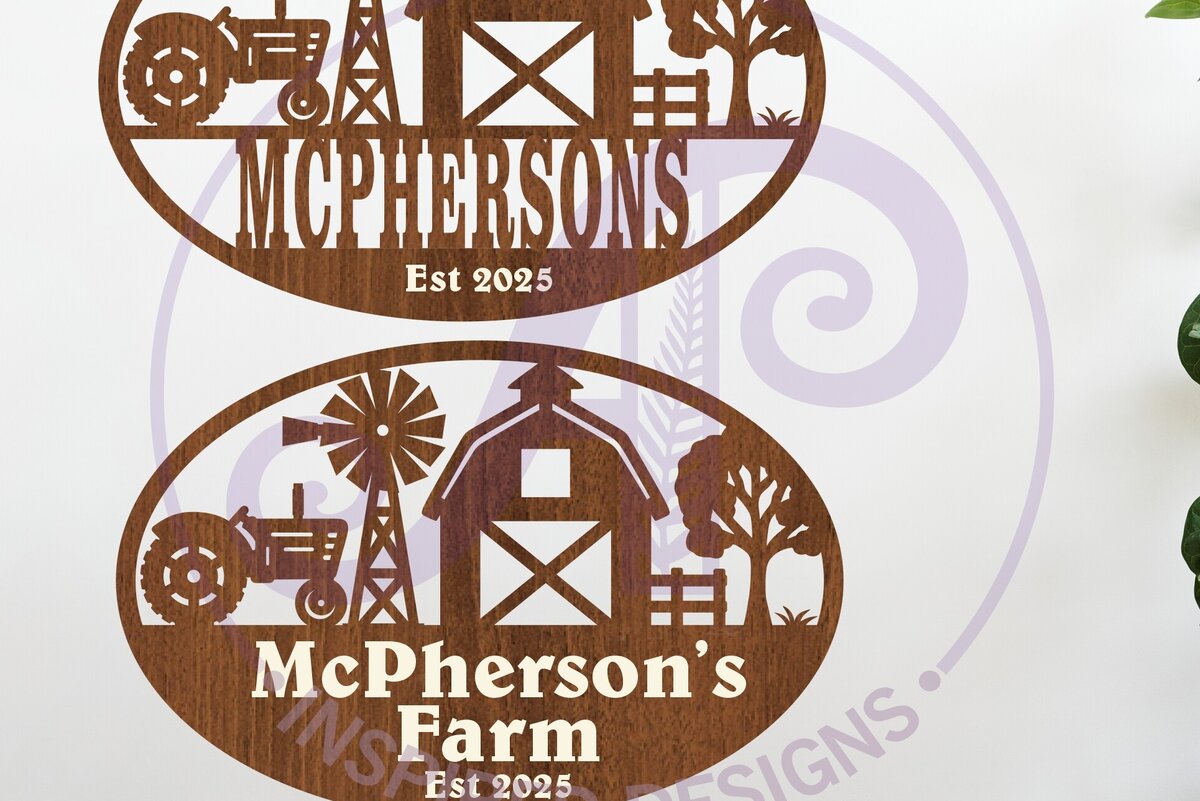 Intra απο ξύλο plywood 3mm-4mm πάχος - Σχεδίαση πινακίδας με θέμα το αγρόκτημα Δίασταση 40x50 cm INTRAFABR-124358544