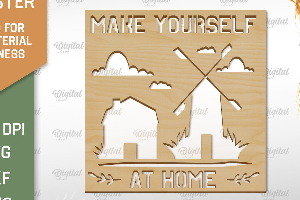 Σετ των 2 Intra απο ξύλο plywood 3mm-4mm πάχος - Σουβέρ αγροικίας   Δίασταση 30x20 cm INTRAFABR-93307436