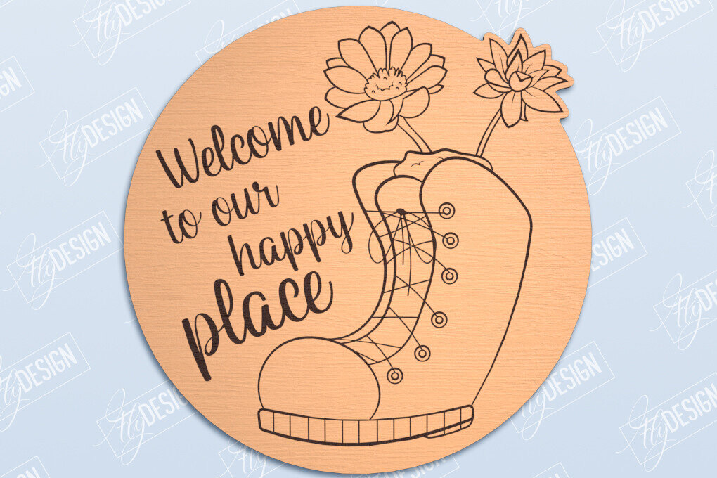 Σετ των 2 Intra απο ξύλο plywood 3mm-4mm πάχος - Διακόσμηση αγροικίας | Πινακίδα αγροικίας Δίασταση 30x20 cm INTRAFABR-102959966