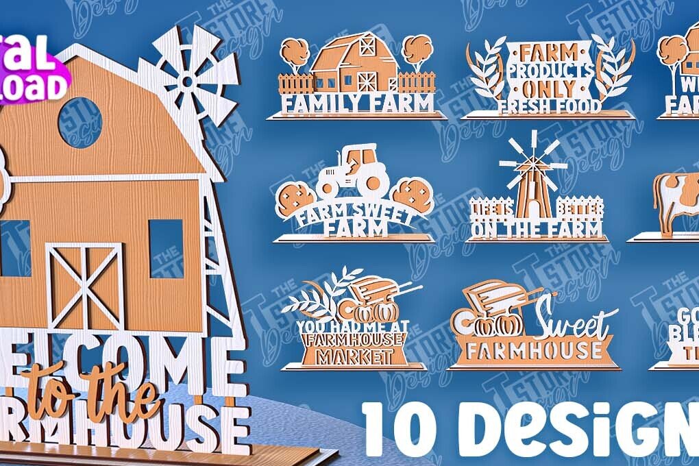 Intra απο ξύλο plywood 3mm-4mm πάχος - Πακέτο διακόσμησης όρθιας αγροικίας | CNC Δίασταση 30x20 cm INTRAFABR-95655103