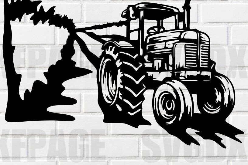 Intra απο ξύλο plywood 3mm-4mm πάχος -  κοπής λέιζερ   Farming Tractor Sign Δίασταση 30x20 cm INTRAFABR-115600334