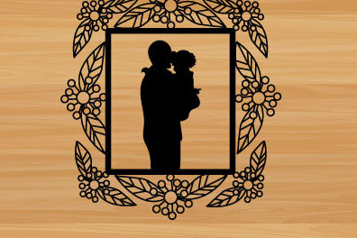 Intra απο ξύλο plywood 3mm-4mm πάχος - Μεταλλική διακόσμηση τοίχου με λέιζερ για την ημέρα του πατέρα Δίασταση 40x50 cm INTRAFABR-72833631