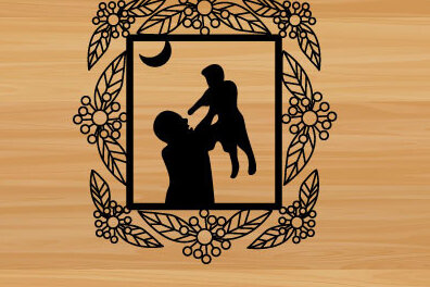 Intra απο ξύλο plywood 3mm-4mm πάχος - Μεταλλική διακόσμηση τοίχου με λέιζερ για την ημέρα του πατέρα Δίασταση 40x50 cm INTRAFABR-72833947