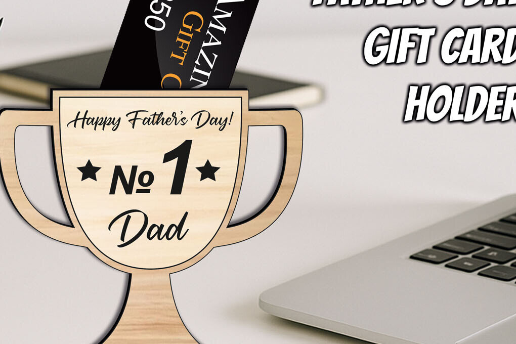 Σετ των 2 Intra απο ξύλο plywood 3mm-4mm πάχος - Χρήματα δωροκάρτας τρόπαιο για την Ημέρα του Πατέρα Δίασταση 20x20 cm INTRAFABR-123575240