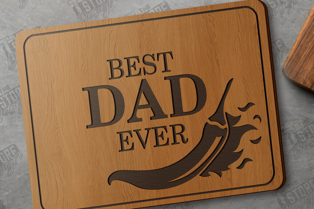 Intra απο ξύλο plywood 3mm-4mm πάχος - Πίνακας κοπής για τη γιορτή του πατέρα |  CNC Δίασταση 40x50 cm INTRAFABR-118894972