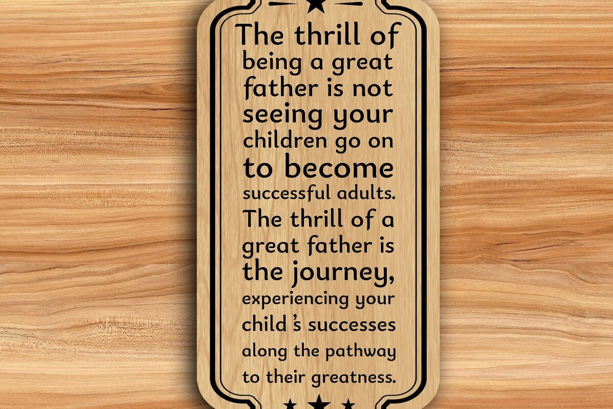 Intra απο ξύλο plywood 3mm-4mm πάχος - Ημέρα του πατέρα Ο μπαμπάς αποσπάσματα Laser Cut  Δίασταση 30x20 cm INTRAFABR-31784174