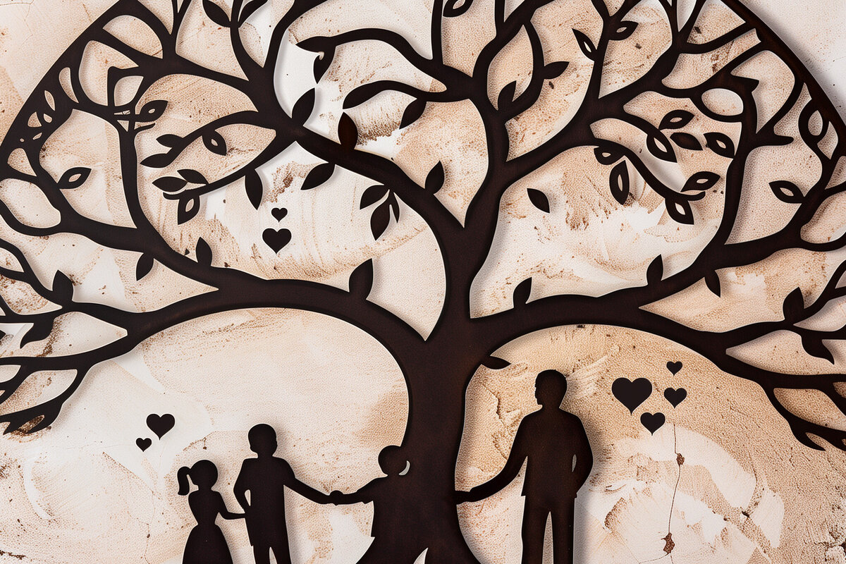 Σετ των 3 Intra απο ξύλο plywood 3mm-4mm πάχος -  περικοπής  για τη γιορτή του πατέρα Dad Tree Δίασταση 4x4 cm INTRAFABR-97831697