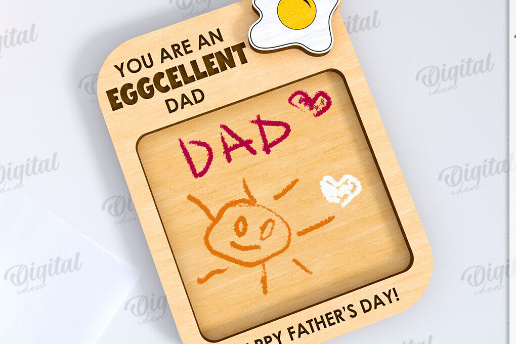 Intra απο ξύλο plywood 3mm-4mm πάχος - Λέιζερ δώρου σχεδίασης πλάκας ημέρας του πατέρα Δίασταση 30x20 cm INTRAFABR-119901422