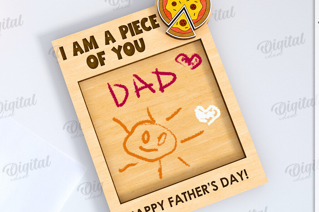 Intra απο ξύλο plywood 3mm-4mm πάχος - Λέιζερ δώρου σχεδίασης πλάκας ημέρας του πατέρα Δίασταση 30x20 cm INTRAFABR-119901522