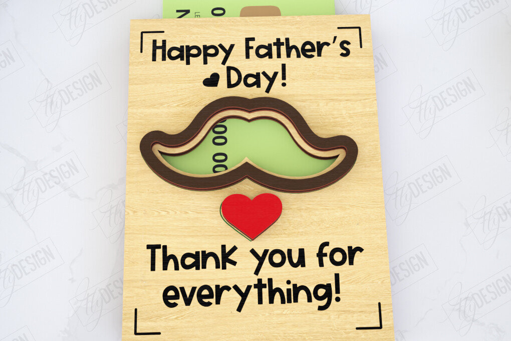 Σετ των 2 Intra απο ξύλο plywood 3mm-4mm πάχος - Δωροθήκη για την Ημέρα του Πατέρα | Gift Idea Δίασταση 10x15 cm INTRAFABR-116151468