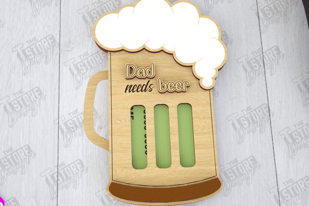 Σετ των 2 Intra απο ξύλο plywood 3mm-4mm πάχος - Δωροθήκη για την Ημέρα του Πατέρα | Gift Idea Δίασταση 10x15 cm INTRAFABR-116143165