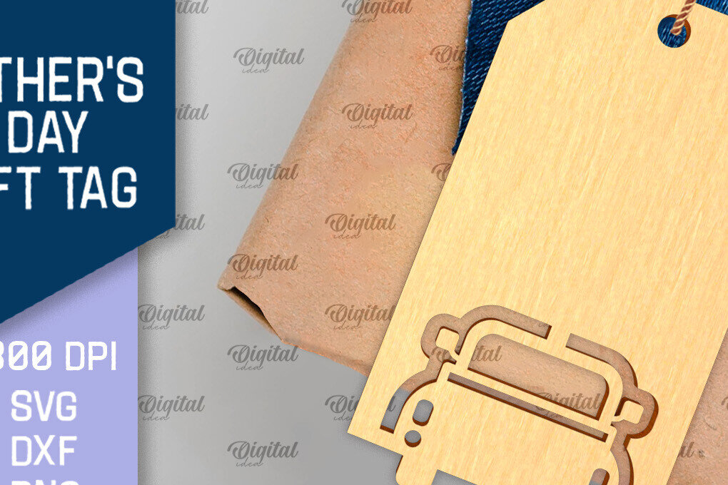 Intra απο ξύλο plywood 3mm-4mm πάχος - Ετικέτα δώρου για την Ημέρα του Πατέρα Laser Cut  Δίασταση 30x20 cm INTRAFABR-96728401