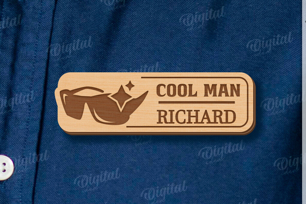 Intra απο ξύλο plywood 3mm-4mm πάχος - Ετικέτα για την Ημέρα του Πατέρα Δίασταση 30x20 cm INTRAFABR-120042221