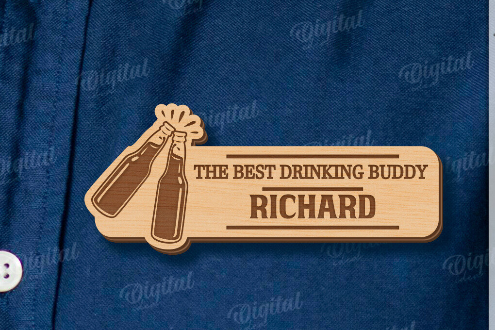 Intra απο ξύλο plywood 3mm-4mm πάχος - Ετικέτα για την Ημέρα του Πατέρα Δίασταση 30x20 cm INTRAFABR-120041913