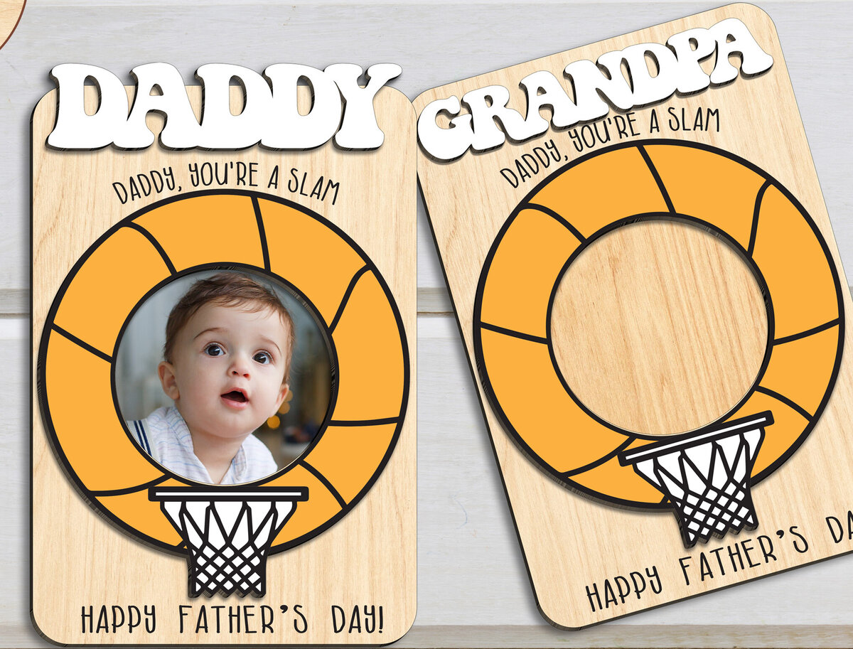 Σετ των 2 Intra απο ξύλο plywood 3mm-4mm πάχος - Πλαίσιο για την Ημέρα του Πατέρα Magnet  Δίασταση 20x25 cm INTRAFABR-98286689