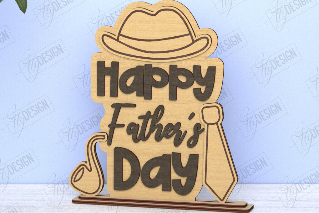 Intra απο ξύλο plywood 3mm-4mm πάχος - Πλακέτες για τη γιορτή του πατέρα | Δώρο για τον παππού Δίασταση 30x20 cm INTRAFABR-118824830