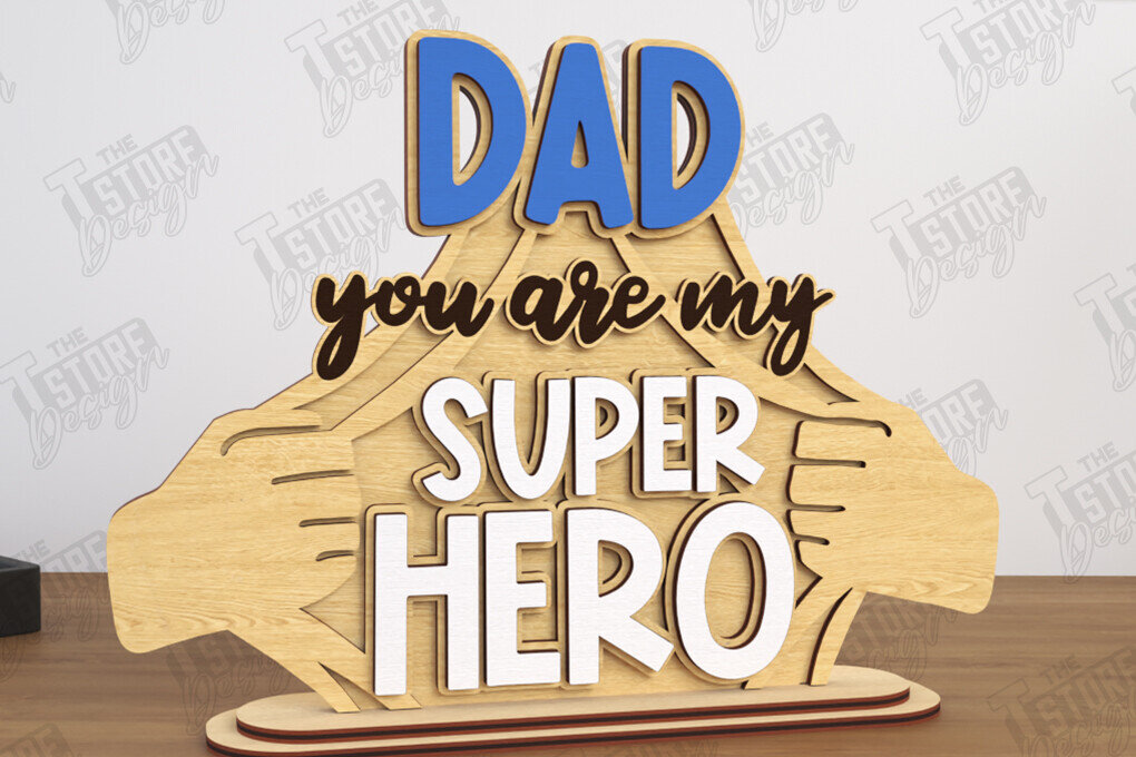 Intra απο ξύλο plywood 3mm-4mm πάχος - Πλακέτες για τη γιορτή του πατέρα | Δώρο για τον παππού Δίασταση 30x20 cm INTRAFABR-118945693