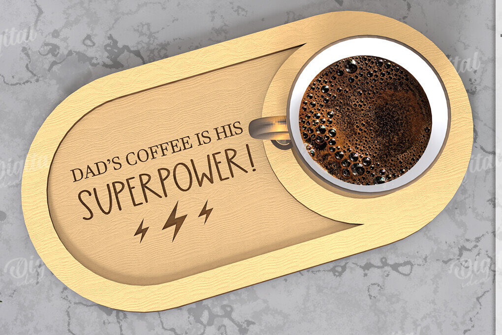 Intra απο ξύλο plywood 3mm-4mm πάχος - Δίσκος σερβιρίσματος για την Ημέρα του Πατέρα Δίασταση 30x20 cm INTRAFABR-119613958