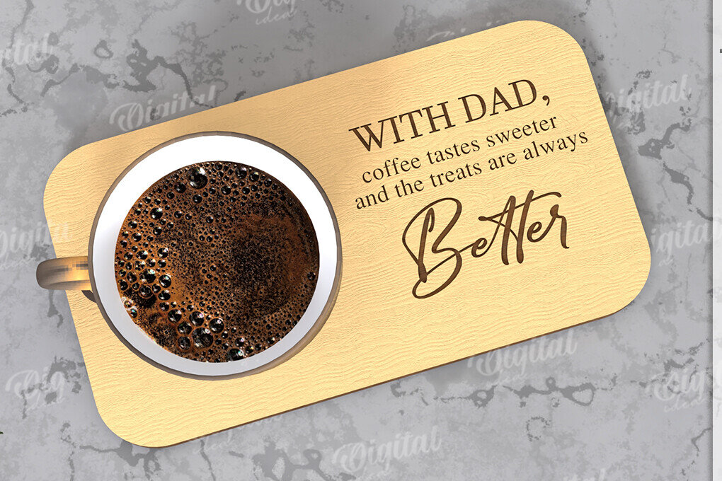 Intra απο ξύλο plywood 3mm-4mm πάχος - Δίσκος σερβιρίσματος για την Ημέρα του Πατέρα Δίασταση 30x20 cm INTRAFABR-119614028