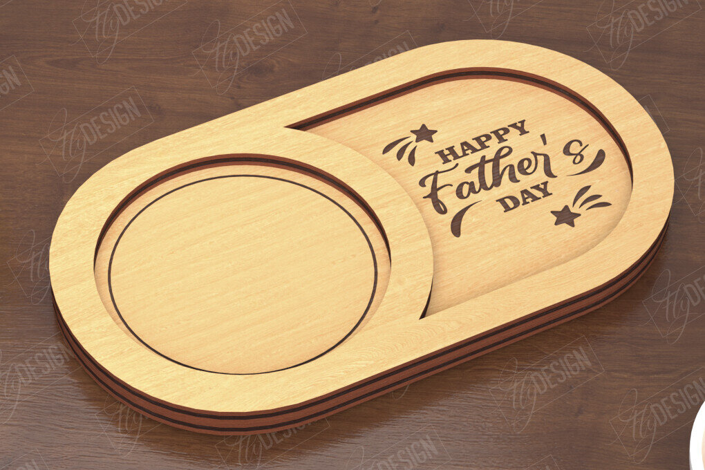 Intra απο ξύλο plywood 3mm-4mm πάχος - Σνακ Πίνακας για την Ημέρα του Πατέρα | Δίσκος σνακ Δίασταση 40x50 cm INTRAFABR-119131647