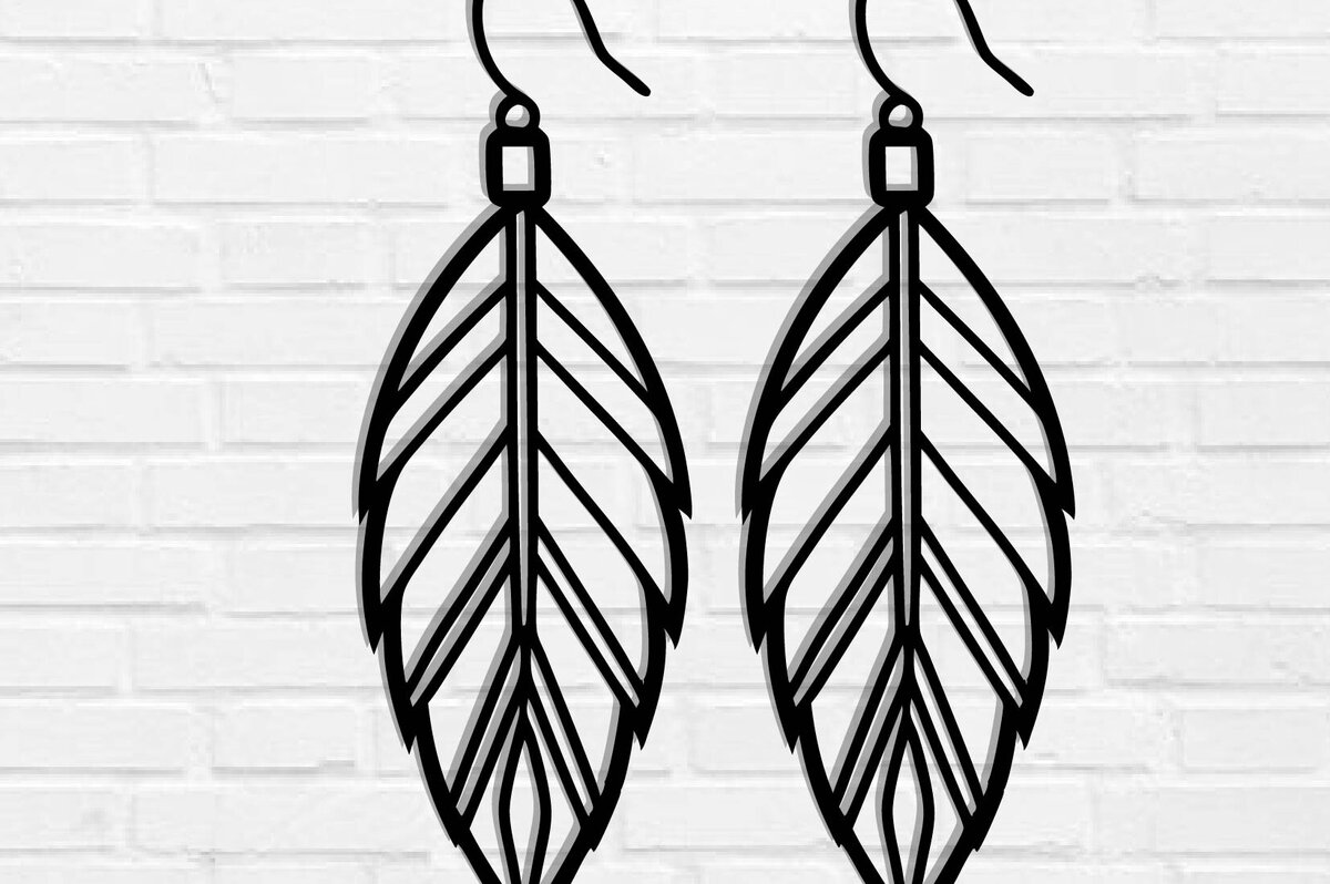 Σετ των 3 Intra απο ξύλο plywood 3mm-4mm πάχος - Σκουλαρίκι με φτερά Laser Cut  Δίασταση 3x3 cm INTRAFABR-117534675