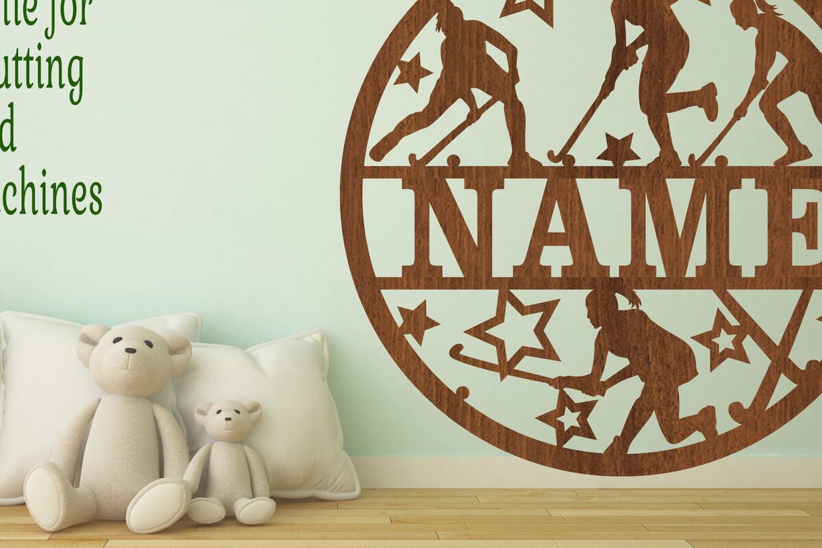 Intra απο ξύλο plywood 3mm-4mm πάχος - Πινακίδα ονόματος χόκεϊ επί χόρτου  Cut F Θηλυκό Δίασταση 30x20 cm INTRAFABR-68107209