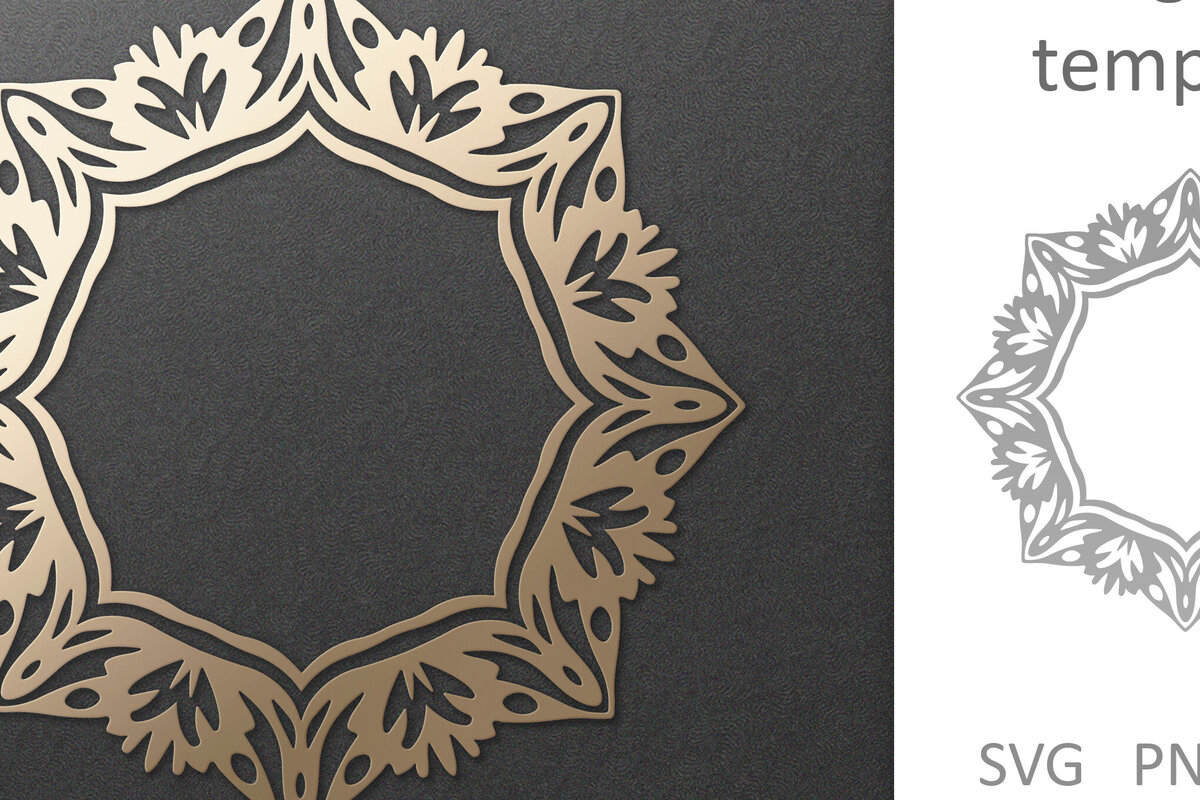 Intra απο ξύλο plywood 3mm-4mm πάχος - Φιλιγκράν περίτεχνο Στρογγυλό Vintage Πλαίσιο  Δίασταση 30x20 cm INTRAFABR-100390901