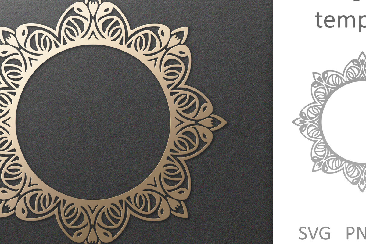 Intra απο ξύλο plywood 3mm-4mm πάχος - Φιλιγκράν περίτεχνο Στρογγυλό Vintage Πλαίσιο  Δίασταση 30x20 cm INTRAFABR-100390926