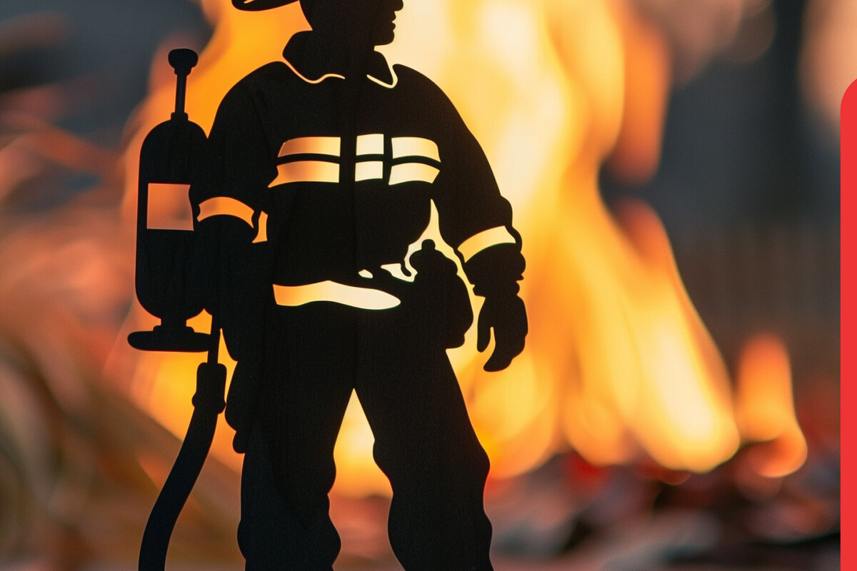 Intra απο ξύλο plywood 3mm-4mm πάχος - Πυροσβεστικό Σήμα  Αποκοπής  με λέιζερ Δίασταση 30x20 cm INTRAFABR-98117064