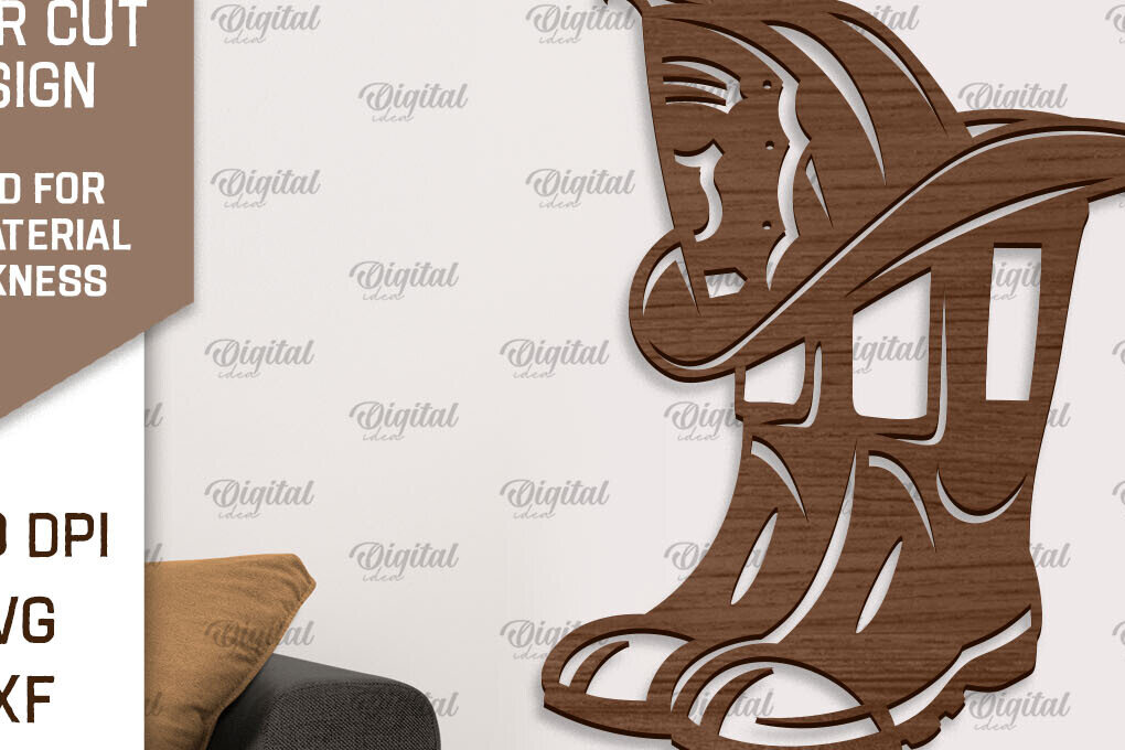 Intra απο ξύλο plywood 3mm-4mm πάχος - Πυροσβεστική Ξύλινη Διακόσμηση Τοίχων Κοπή Laser Δίασταση 30x20 cm INTRAFABR-97002840