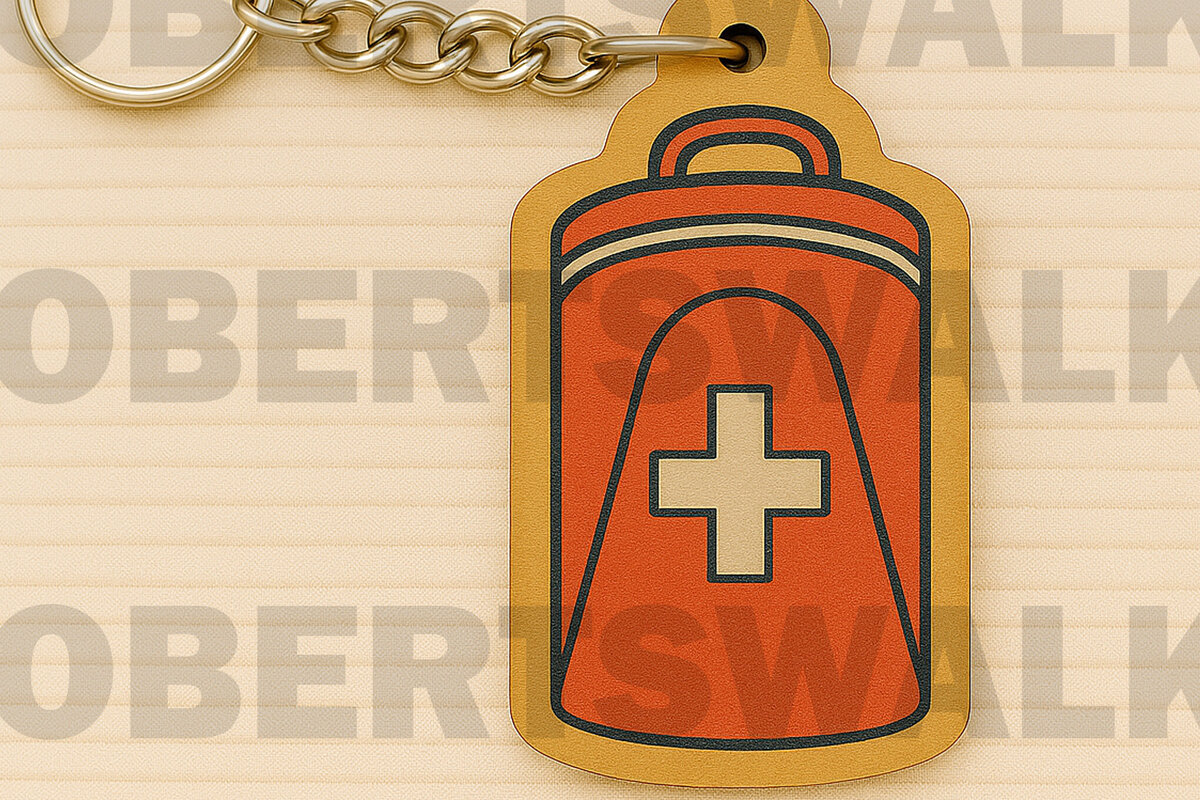 Σετ των 3 Intra απο ξύλο plywood 3mm-4mm πάχος - Κιτ πρώτων βοηθειών Μπρελόκ  Δίασταση 4x4 cm INTRAFABR-123097177