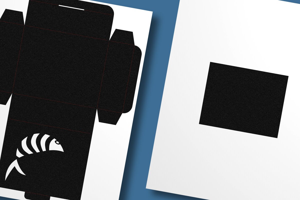 Σετ των 3 Intra απο ξύλο plywood 3mm-4mm πάχος - Πρότυπο ορθογώνιου κουτιού αποκοπής ψαριών 1 Δίασταση 10x8 cm INTRAFABR-123202696