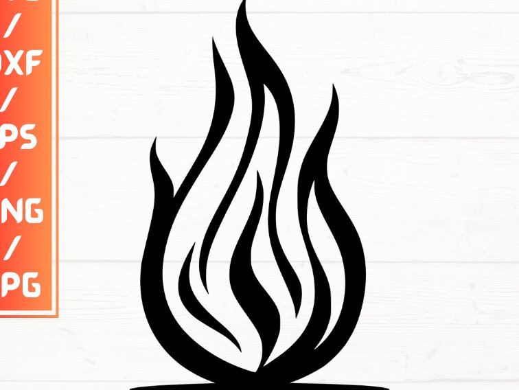 Σετ των 2 Intra απο ξύλο plywood 3mm-4mm πάχος - Flames , DXF, EPS, JPG, PNG Δίασταση 20x20 cm INTRAFABR-115723384