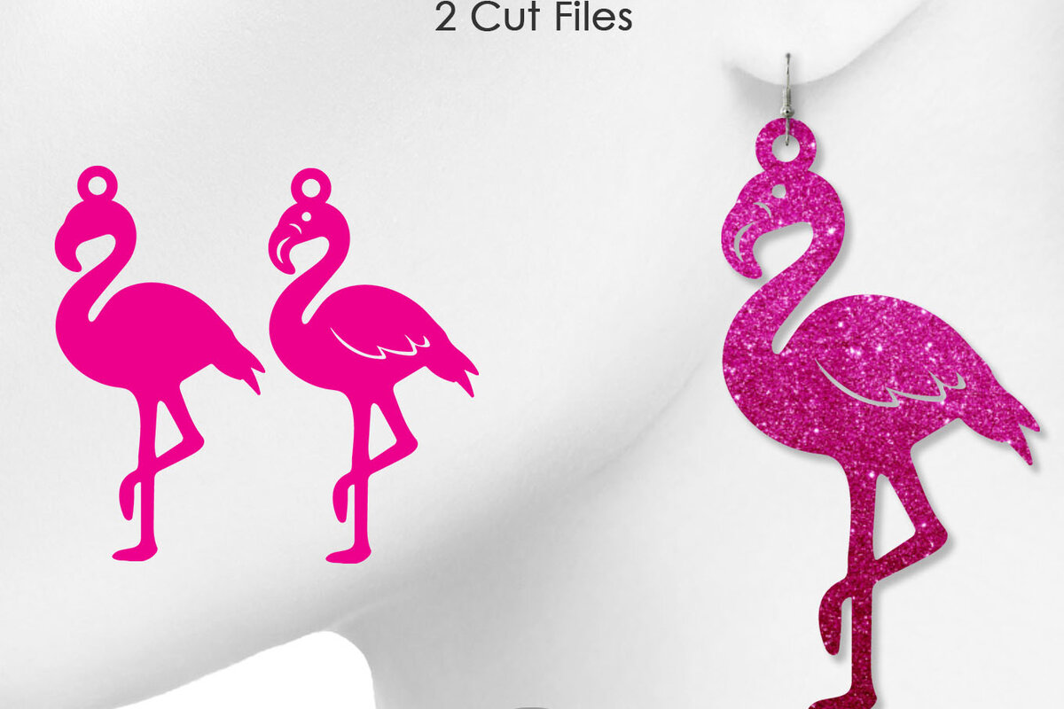 Σετ των 3 Intra απο ξύλο plywood 3mm-4mm πάχος - Σκουλαρίκια Flamingo, Κοσμήματα Flamingo Δίασταση 3x3 cm INTRAFABR-8547804