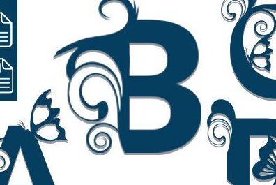 Intra απο ξύλο plywood 3mm-4mm πάχος - Floral Alphabet Laser Cut  Δίασταση 30x20 cm INTRAFABR-35520703