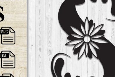 Intra απο ξύλο plywood 3mm-4mm πάχος - Floral Butterfly Alphabet Laser Cut S Δίασταση 30x20 cm INTRAFABR-35741444