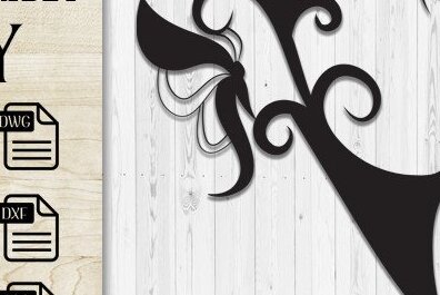 Intra απο ξύλο plywood 3mm-4mm πάχος - Floral Butterfly Alphabet Laser Cut Y Δίασταση 30x20 cm INTRAFABR-35741887