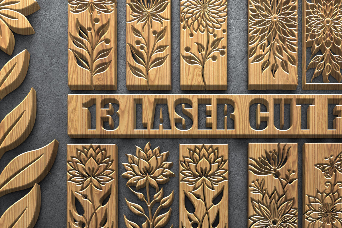 Intra απο ξύλο plywood 3mm-4mm πάχος - Πακέτο  Laser Floral &amp; Butterfly Δίασταση 3600x5400 cm INTRAFABR-121882537