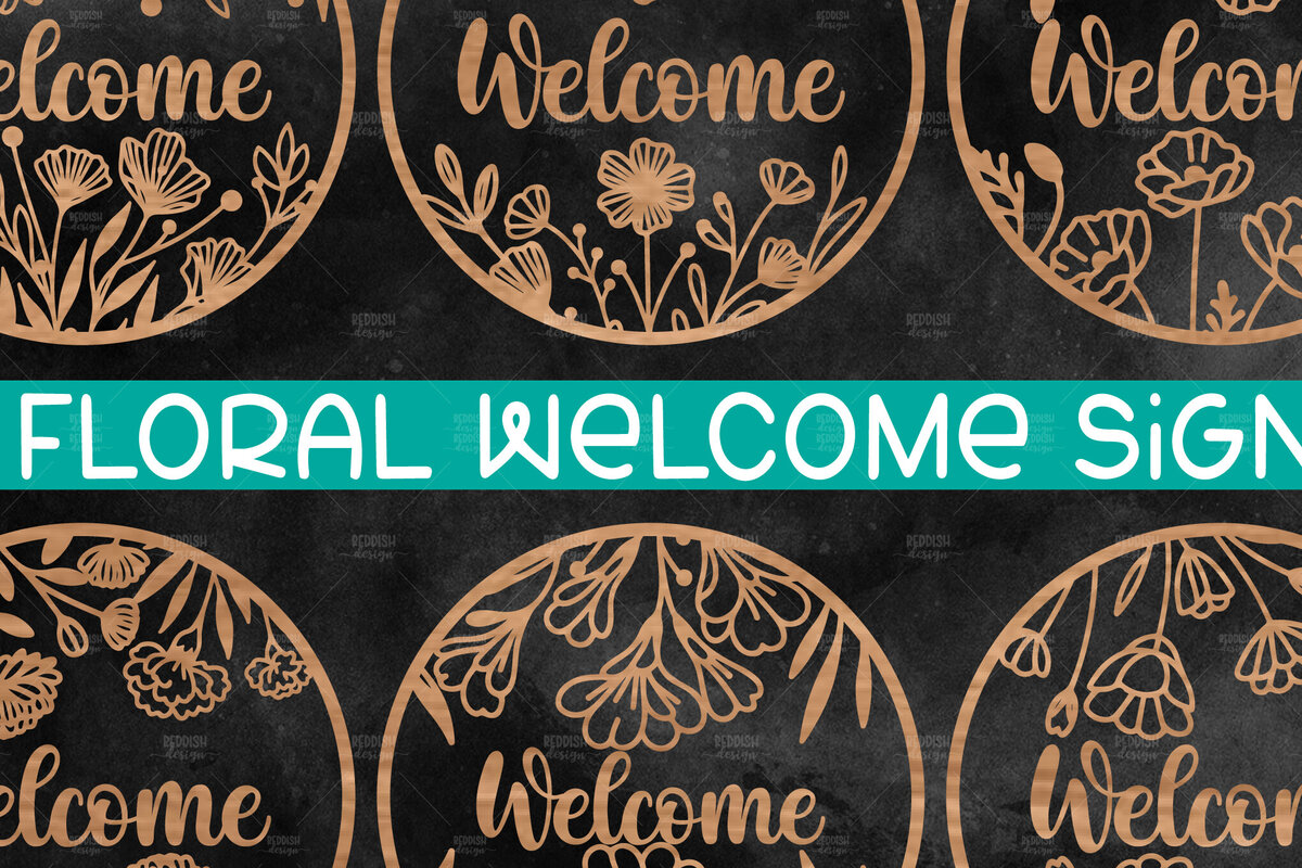 Σετ των 2 Intra απο ξύλο plywood 3mm-4mm πάχος - Floral κρεμάστρα πόρτας στρογγυλή πινακίδα  Δίασταση 30x20 cm INTRAFABR-117355516