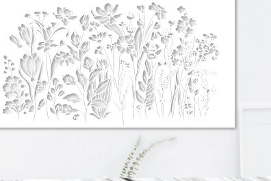 Intra απο ξύλο plywood 3mm-4mm πάχος - Floral Garden Art Design  986 Δίασταση 40x50 cm INTRAFABR-80789749