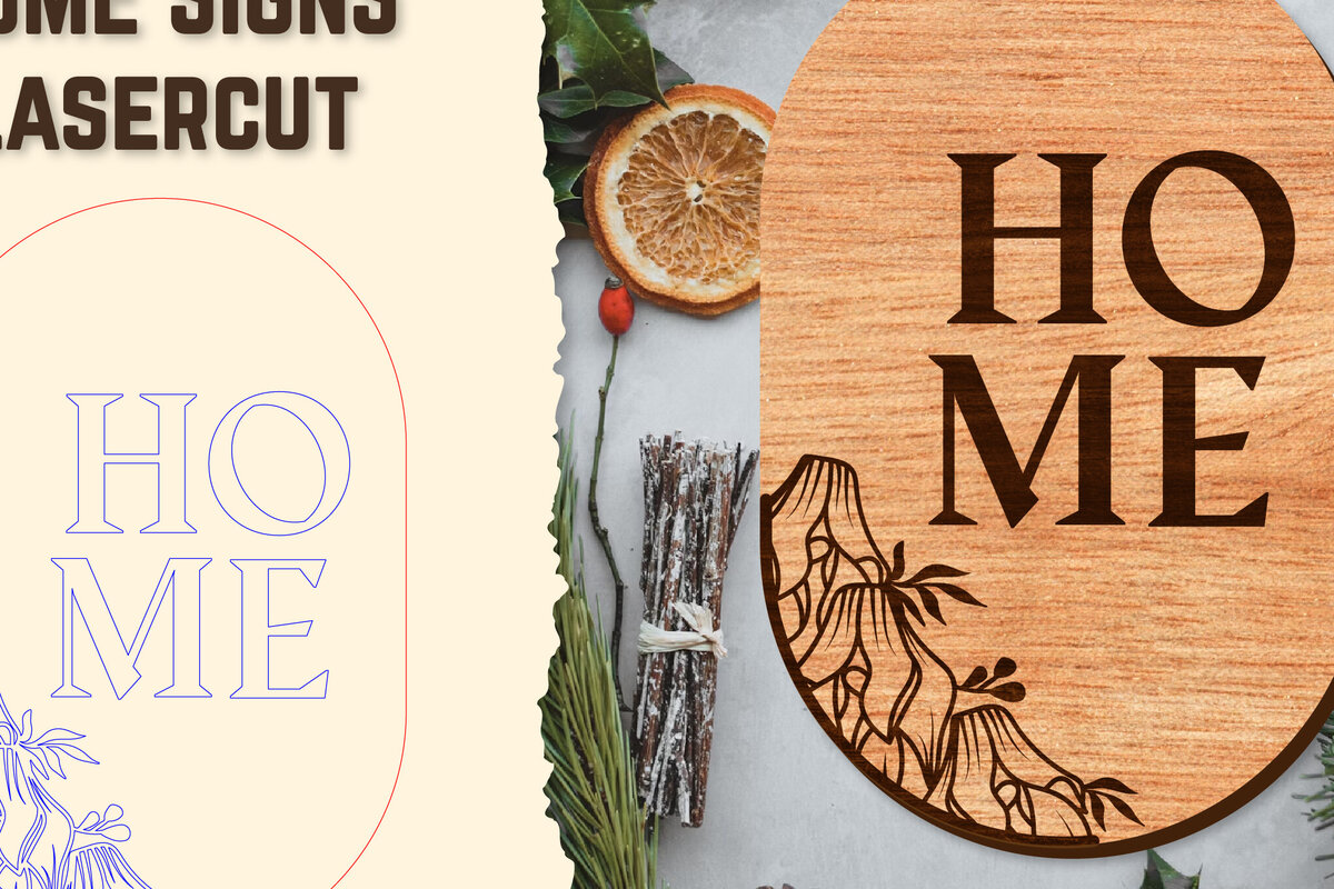 Σετ των 2 Intra απο ξύλο plywood 3mm-4mm πάχος - Floral ξύλινες πινακίδες κοπής με λέιζερ Δίασταση 20x20 cm INTRAFABR-122659744