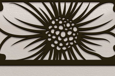 Intra απο ξύλο plywood 3mm-4mm πάχος - Floral Panel Laser Cut  Δίασταση 30x20 cm INTRAFABR-99399181