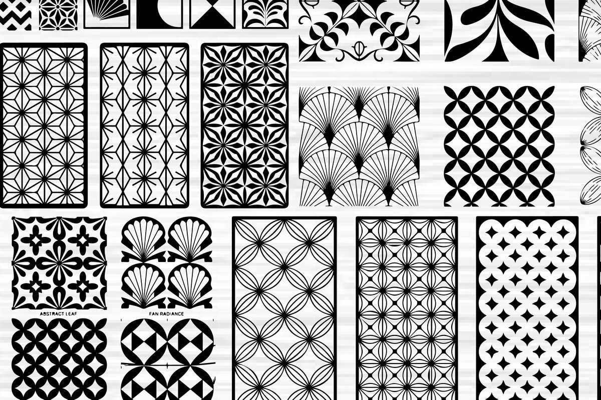 Σετ των 3 Intra απο ξύλο plywood 3mm-4mm πάχος - Στένσιλ νυχιών με λουλουδάτο σχέδιο με λέιζερ Δίασταση 4x4 cm INTRAFABR-125155164