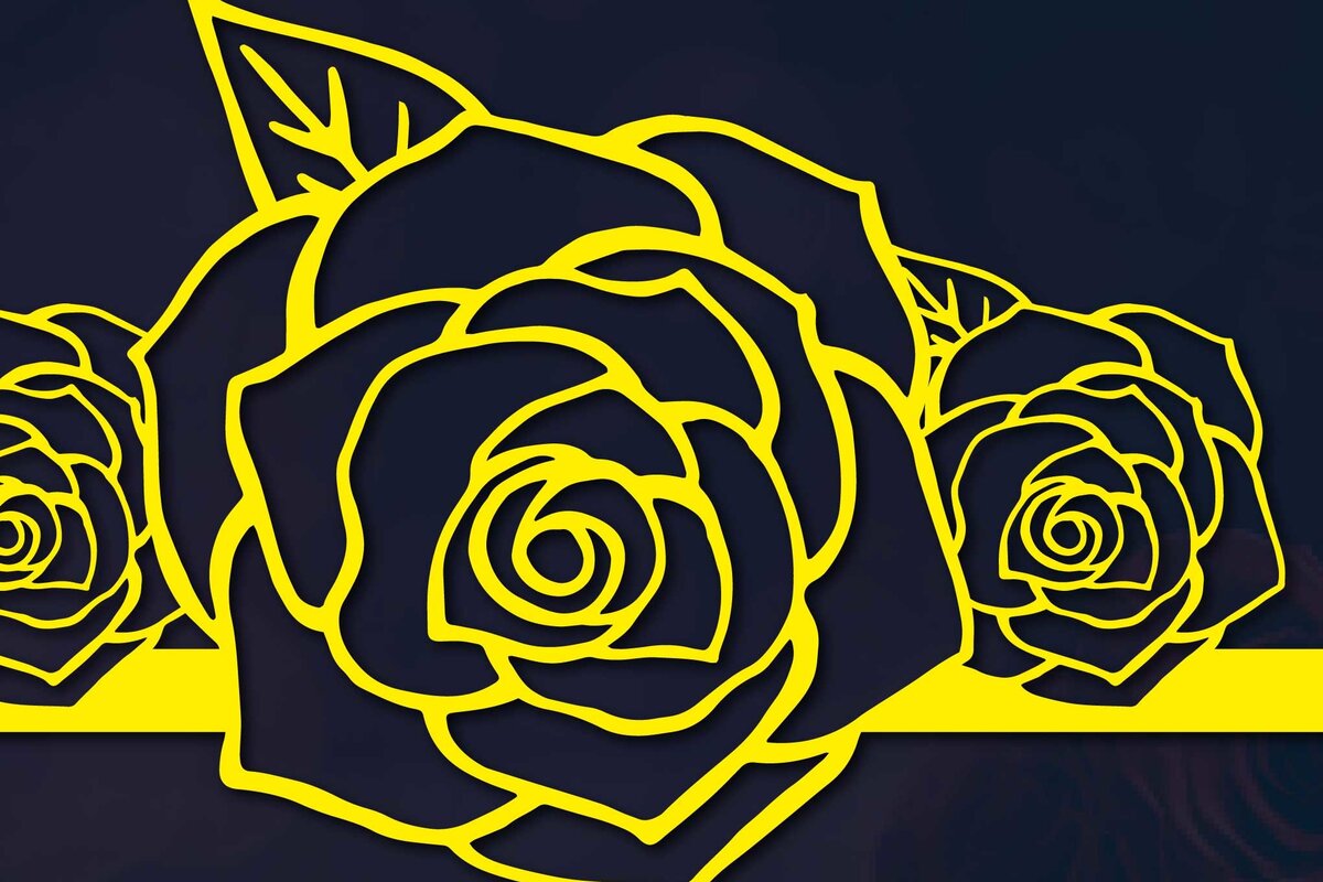 Intra απο ξύλο plywood 3mm-4mm πάχος - Floral Sign Laser/Paper Cut  Δίασταση 30x20 cm INTRAFABR-60545367