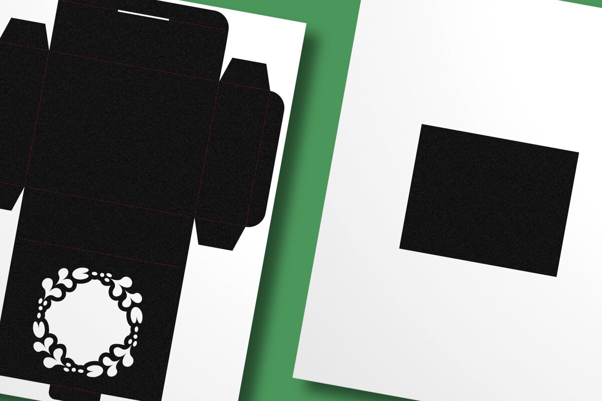 Σετ των 3 Intra απο ξύλο plywood 3mm-4mm πάχος - Φλοράλ τετράγωνο πλαίσιο ορθογώνιο κουτί Δίασταση 10x8 cm INTRAFABR-122466243