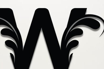 Intra απο ξύλο plywood 3mm-4mm πάχος - Floral W Letter Cut Laser  Δίασταση 30x20 cm INTRAFABR-35147492