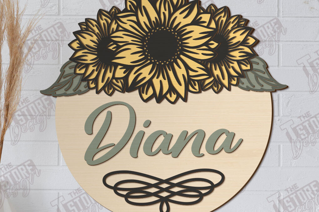 Intra απο ξύλο plywood 3mm-4mm πάχος - Πλακέτα τοίχου Floral Cut Laser | CNC Δίασταση 30x20 cm INTRAFABR-122602248