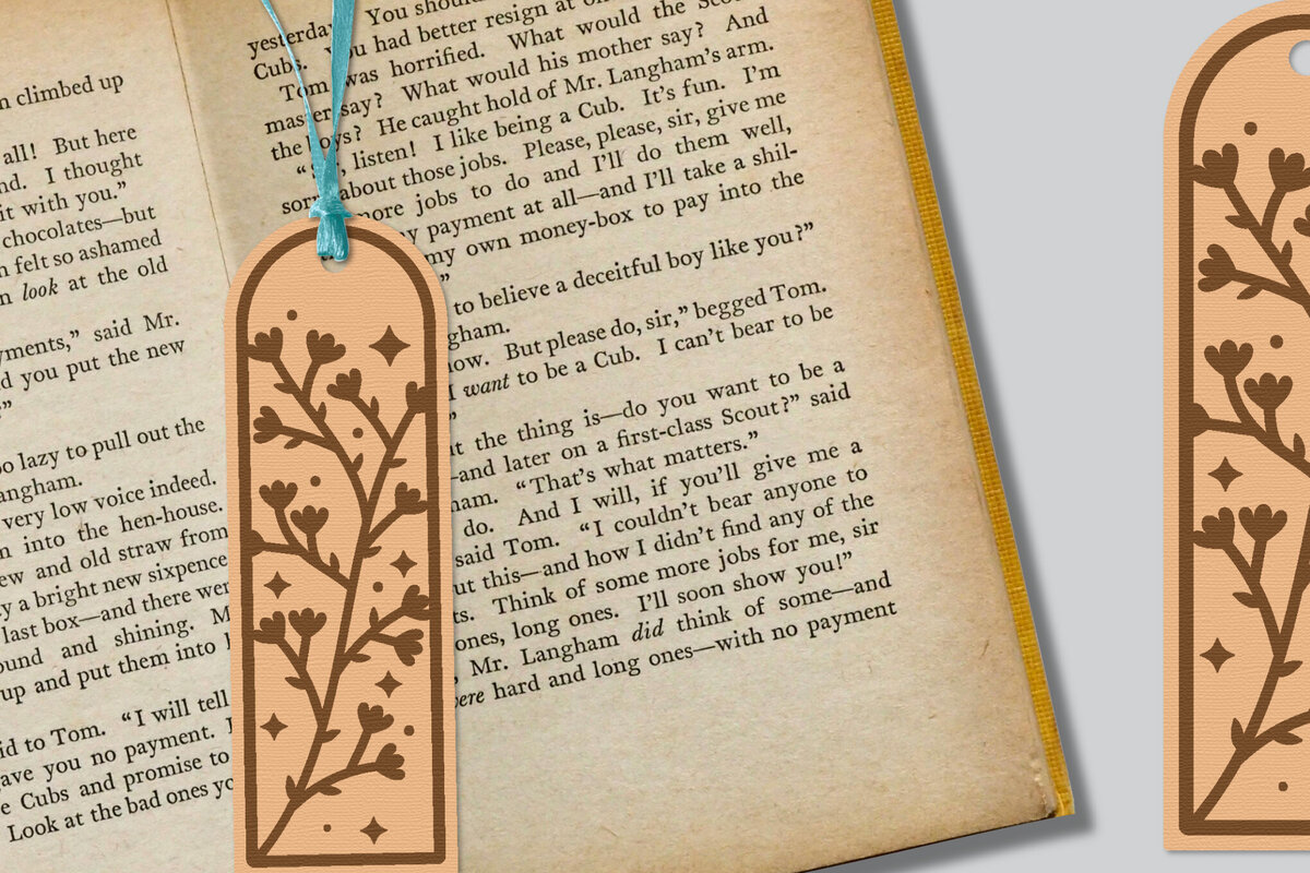 Intra απο ξύλο plywood 3mm-4mm πάχος - Λουλούδι σελιδοδείκτης Lasercut Δίασταση 5x20 cm INTRAFABR-121527874