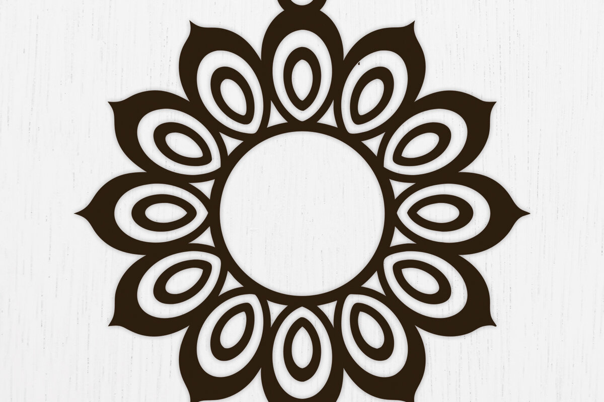 Σετ των 3 Intra απο ξύλο plywood 3mm-4mm πάχος - Σκουλαρίκια λουλουδιών Laser Cut Σχέδιο  11 Δίασταση 3x3 cm INTRAFABR-122817858